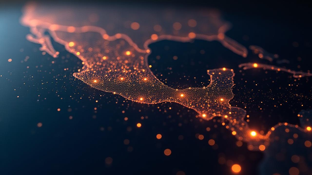Advanced logistics network visualization across North America